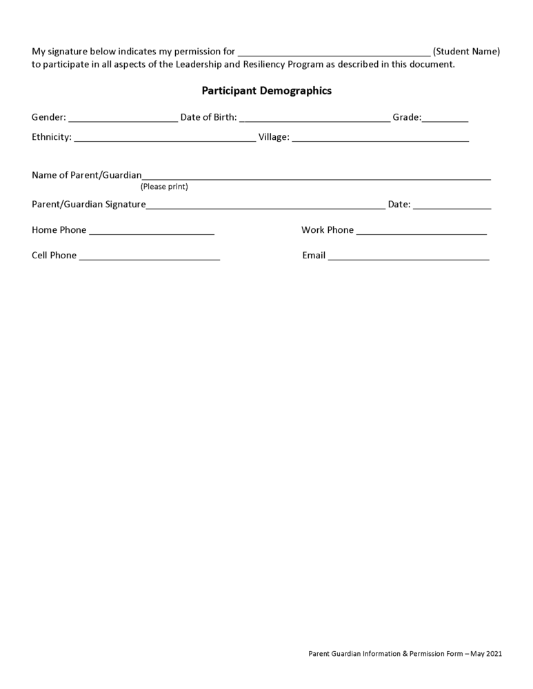 Permission Form 3