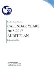 2015-2017 audit plan
